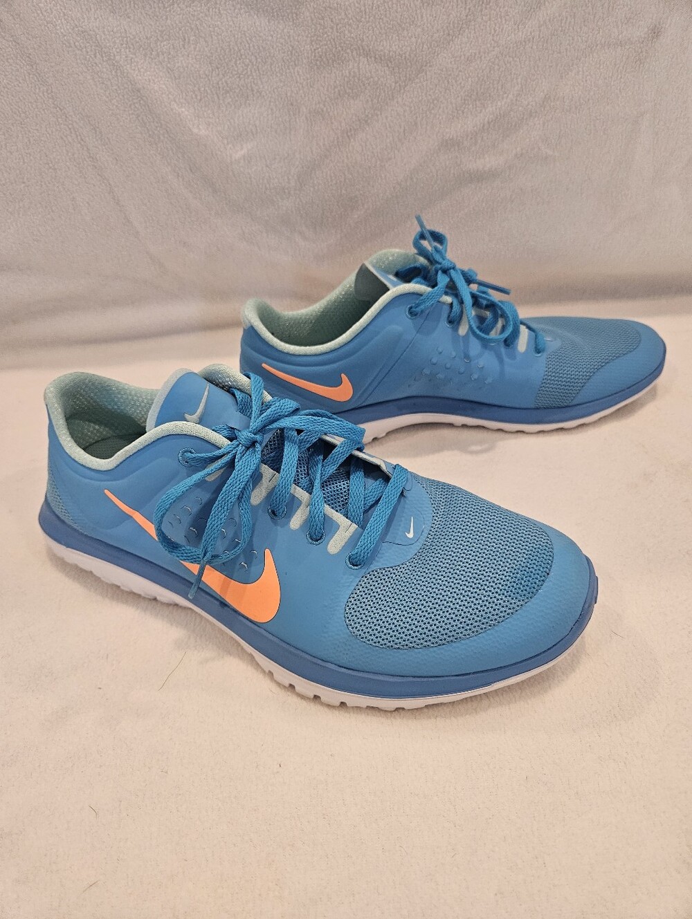 Nike Fitsole, Size 9, Blue With Orange.